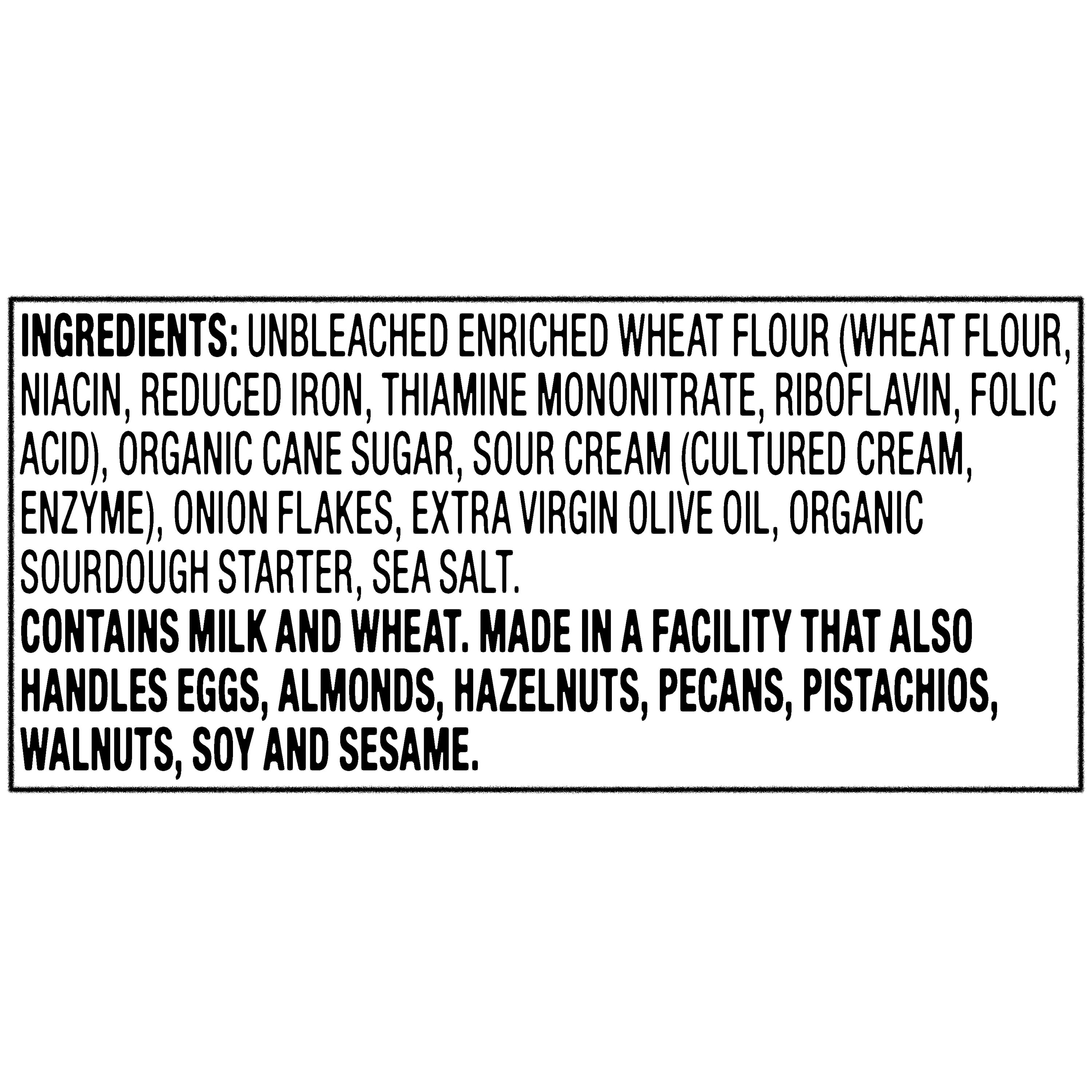 (4 pack) bettergoods California Sourdough Sweet Onion Flatbread Cracker Bites, 7 oz