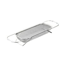 Kitchen Supply Stainless Steel Sink Basket Retractable Vegetable Washing Basin Storage Rack Kitchen Sink Rack Dishwasher Rack Fine Mesh Stainless Steel Strainers and Colanders for Kitchen