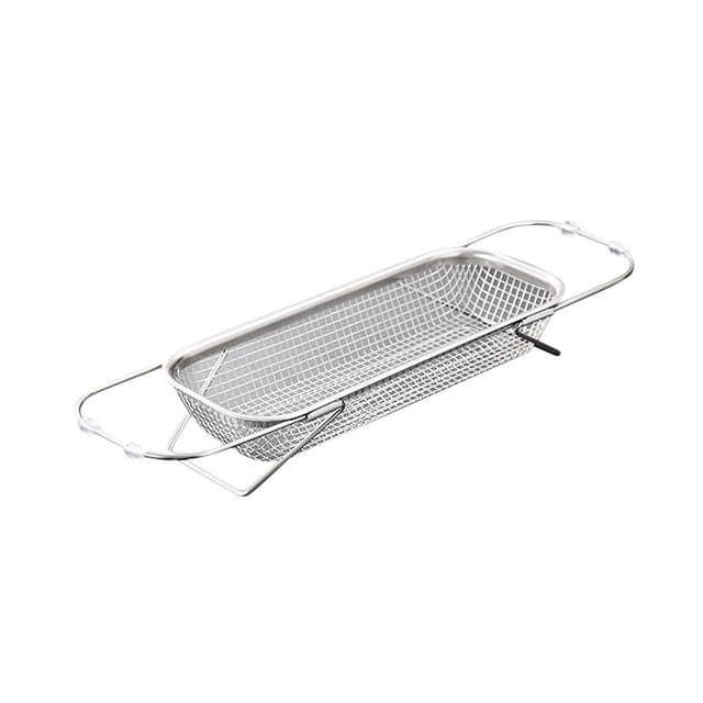 Wzzjkit Kitchen Rack, Stainless Steel Sink Basket Retractable Vegetable Washing Basin Storage Rack Kitchen Sink Rack Dishwasher Rack, Kitchen Racks and Shelves