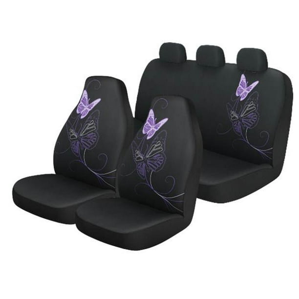 Auto Drive 3 Piece Butterfly Front and Rear Seat Covers