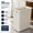 White, variant on Plastic Waste Container Gray 35 Gallon Durable Outdoor Trash Bin with Lid and Wheels
