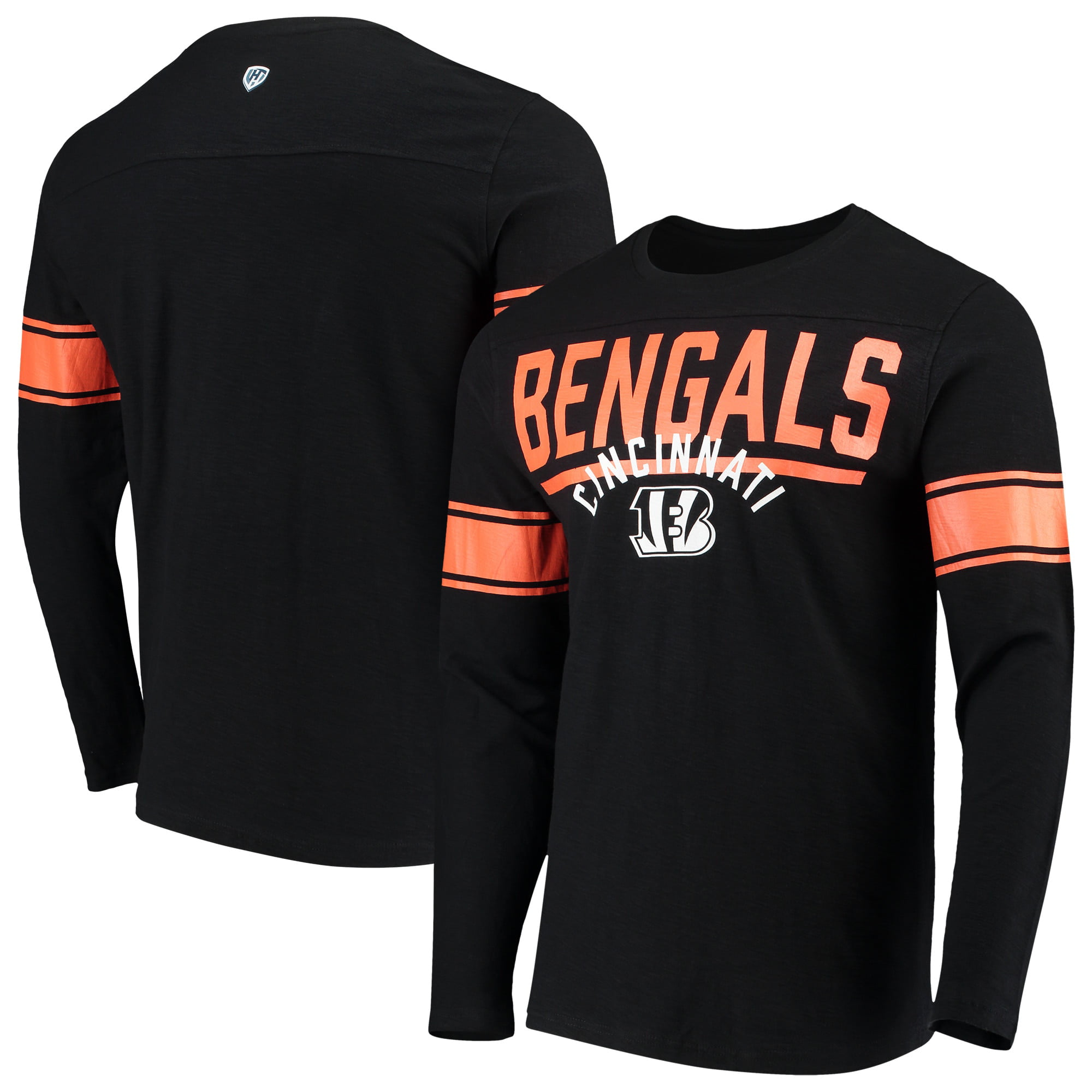 Cincinnati Bengals Hands High Champion Slub Long Sleeve T-Shirt - Black ...