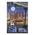 thumbnail image 2 of Old Town, San Diego, California, Skyline at Night (19x27 inches, Premium 500 Piece Jigsaw Puzzle for Adults and Family, Made in USA), 2 of 4