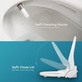thumbnail image 5 of BidetMate 1000 Series Japanese Toilet Seat with Heated Bidet & Control Panel, Round, 5 of 11