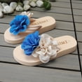 thumbnail image 5 of Women's Slipper Women's Casual Versatile Flop Sandals For Spring And Summer Featuring Comfortable And Stylish Floral Open Toe And Soft Soles.,Beige,37, 5 of 9