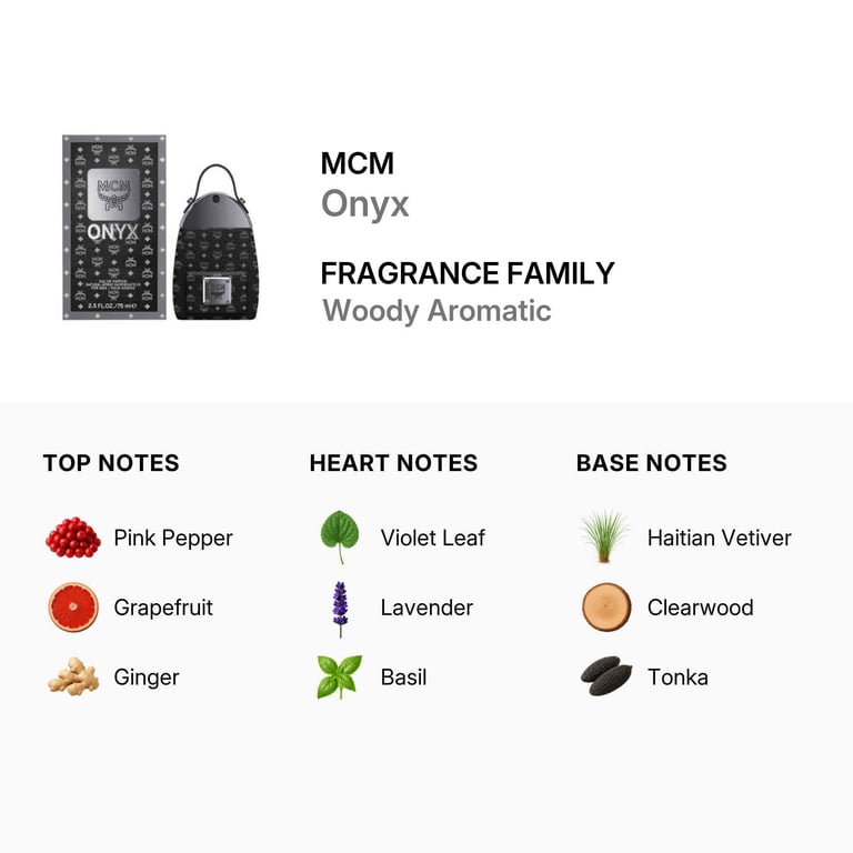 MCM, Men's Onyx EDP, 2.5 oz, Woody Aromatic Fragrance - Walmart.com