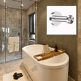 thumbnail image 5 of 6 ganchos de pared para albornoces, ganchos de acero inoxidable cepillado para baño, ganchos de pared para albornoces, acabado cromado, base redonda, 5 of 5