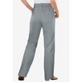 thumbnail image 2 of Woman Within Plus Size Tall Perfect Back-Elastic Gap-Free Straight-Leg Cotton Jeans, 2 of 6