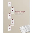 thumbnail image 5 of VASAGLE Set of 2, Corner Shelves Wall Mount, 4-Tier Floating Corner Bookshelves, Plant Shelves for Bedroom, Living Room, Bathroom, Home Office, Cloud White, 5 of 5