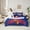 Blue Red, variant on jejeloiu Rugby Ball Helmet 7-Piece Twin Bedding Sets,Football Sport Games Bedding Comforter Set For Kids Reversible