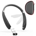 thumbnail image 1 of Auriculares Bluetooth con banda para el cuello Dpvisn, plegables, inalámbricos, negros, 1 of 7