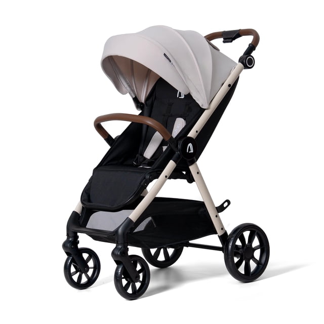Carriola Para Bebé UNYOTONS ligera, portatil y Reclinable de paseo Beige