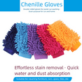 thumbnail image 4 of Car Wash Gloves Chenille Coral Fleece Gloves Washing Wiper Car Cleaning Towel, 4 of 9