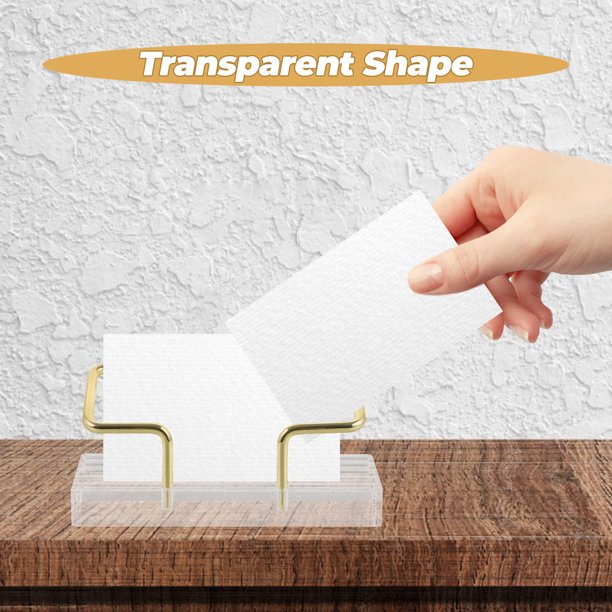 VERDANVERSE Soporte Para Tarjetas De Negocios Acrílico Resistente Y Elegante Para Oficina