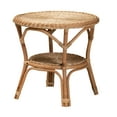thumbnail image 4 of Baxton Studio Abbey Modern Bohemian Natural Brown Antique Rattan 3-Piece Living Room Set, 4 of 7