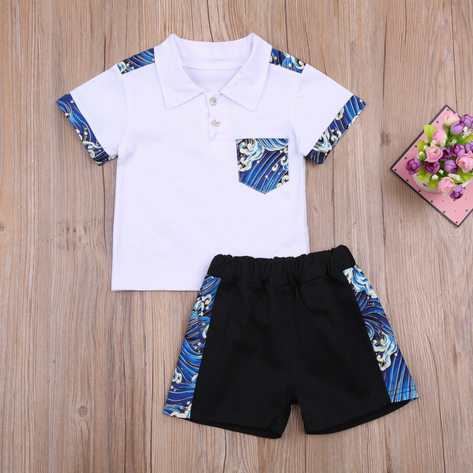 Hirigin 21 Toddler Baby Boys Summer Clothes Sets Infant Newborn Short Sleeve Lapel T Shirt Casual Short Outfit 0 5y Walmart Com Walmart Com