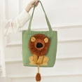 thumbnail image 4 of Cat Pet Canvas Shoulder Carrying Bag Portable Cats Small Pet Canvas Tote Chest Bag Large Capacity Canvas Tote Bag Pet Outdoor Travel Handbag for Small Animals Dogs Cats, 4 of 9