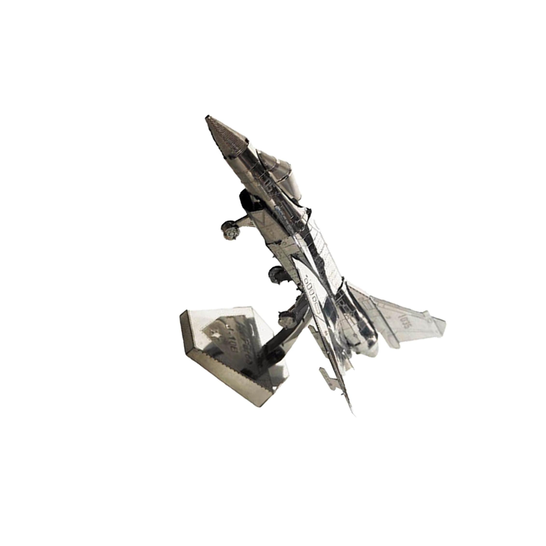 mmirethe Metal Model Building Kits DIY Unique Experience Fighter Building Blocks Set Skills Enhancing Creativity