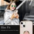 thumbnail image 5 of Compatible with iPhone 14 Case/iPhone 13 Case with Ring Holder Silicone Protective Cover Magnetic Kickstand Shockproof Folding iPhone14 Case iPhone13 Case Soft TPU Bumper, 5 of 9