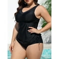 thumbnail image 5 of Sociala Womens Tankini Tops Plus Size Swimsuit Bathing Suit Top Flowy Swim Tops, 5 of 6