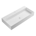 thumbnail image 1 of Serene Valley 40 Inch Wall Mount or Countertop Solid Bathroom Sink, White, 1 of 9