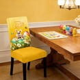 thumbnail image 4 of SIYTUAU Decorative Rabbit Stretch Chair Cover For Dining Room Chair Protector Easter Holiday Party Home Decor A, 4 of 7
