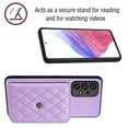 thumbnail image 3 of Envelope Design for Samsung A53 5G Case RFID Blocking Wallet Card Holder Leather PU Flip Cover Folio Lanyard Crossbody Strap Women Girl Magnetic Clasp Kickstand for Samsung Galaxy A53 5G, Purple, 3 of 10