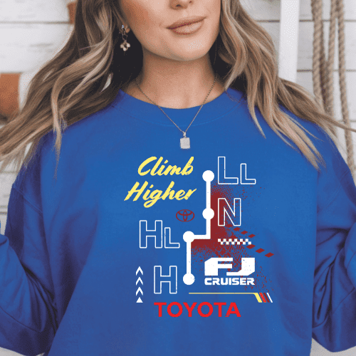 Toyota Vintage FJ Cruiser Sweatshirt 4x4 Off Road Merch
