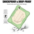 thumbnail image 4 of Allytech Kids Case for iPad Mini 6th Gen 2021 Cover with Pencil Holder/ Shoulder Strap, 360°Rotating Kickstand Hand Strap Rugged PC + TPU Shockproof Case for iPad Mini 8.3" 2021, Matcha Green, 4 of 7