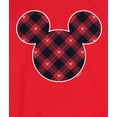 thumbnail image 3 of Disney - Mickey Silhouette Plaid Fill - Men's Crew Fleece Sweatshirt Sweatshirt, 3 of 5