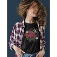 thumbnail image 2 of Snowflake Fun Seasonal Christmas Graphic Women's T-shirt, 2 of 4