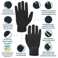 thumbnail image 4 of Guantes de equitación para mujer, doma para mujer, trabajo de invierno, jardinería, guantes negros para conducir, carreras, guantes ecuestres JM, 4 of 5