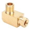 thumbnail image 2 of Elbow Compression Tube Pipe Fitting, Compression Pipe Fitting Compression Tube Pipe Adapter Durable Brass Pipe Connector  For Oil Lubrication System PL408 4mm / 0.16in M8 X 1, 2 of 8