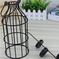 thumbnail image 2 of GOOHOCHY Candelabro hueco de hierro forjado portátil retro, lámpara de viento, farol de hierro negro para decoración de mesa del hogar, 2 of 8