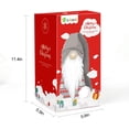 thumbnail image 7 of D-FantiX Christmas Gnome Plush 13 Inch Large Swedish Tomte Gnome Ornaments with Long Hat Holiday Scandinavian Christmas Decorations for Home (Grey, Nose Without Light), 7 of 7