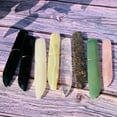 thumbnail image 2 of EOEMY 18Cm Natural Crystal Carved Dagger Knife Quartz Polished Chakra Figurines Reiki-1Pc (Random Pick)-Obsidian, 2 of 9