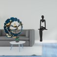 thumbnail image 2 of Escultura de resina con forma de figura artesanal para estantería, sala de estar, oficina, escritorio, estatua de pensador abstracto creativo, decorac, 2 of 8
