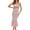 Floral Pink Red, variant on PRETTYGARDEN Women's Summer Floral Midi Tank Dress Sleeveless Strappy Ruffle Hem Smocked Bodycon Dresses