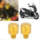 thumbnail image 2 of 2Pcs SEPP Motorcycle Rearview Mirror Bolt Screw CNC Aluminium Alloy Modification Parts M8x1.25Black, 2 of 3