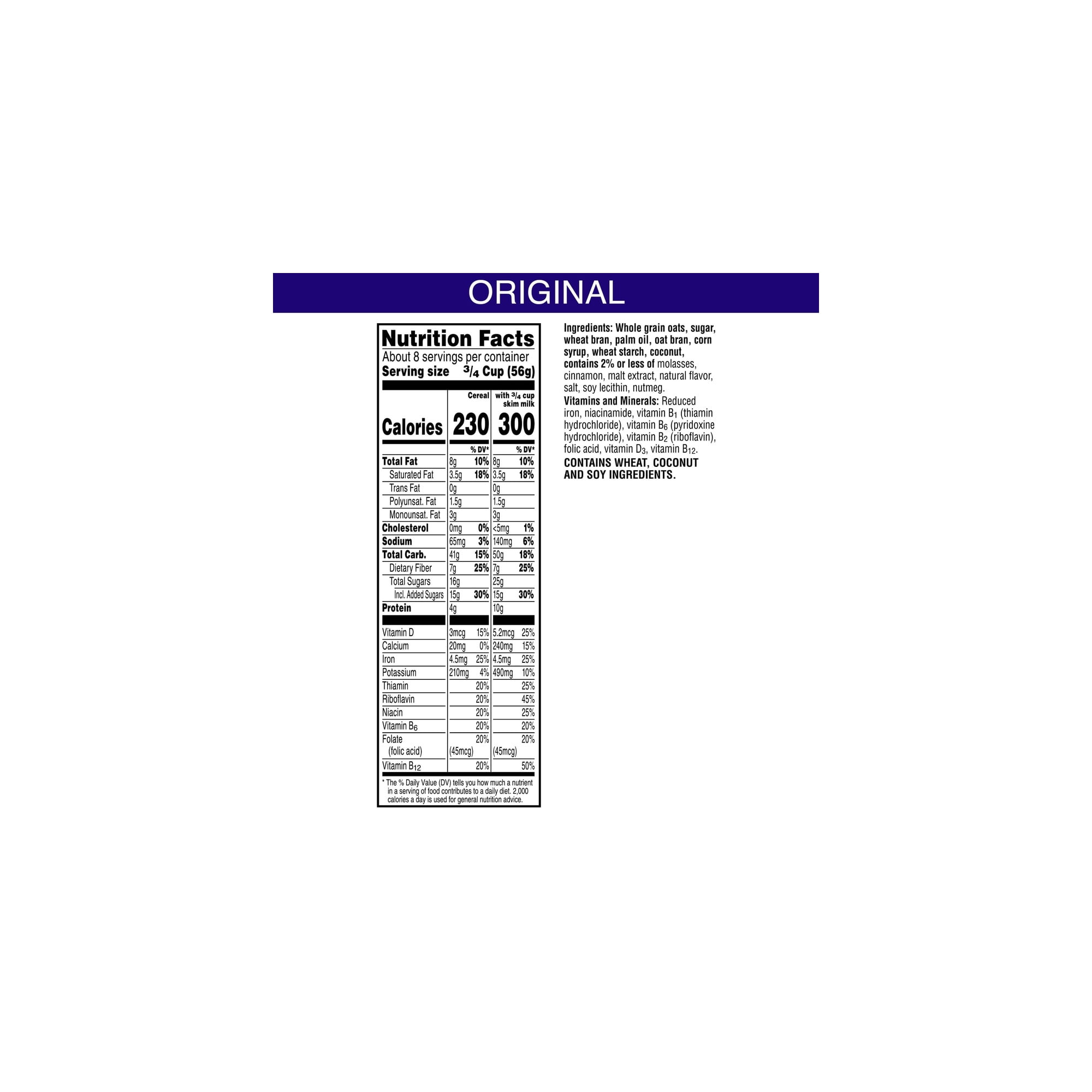 Kellogg's Cracklin' Oat Bran Breakfast Cereal 16.5 oz (Pack of 48)