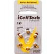 iCell Tech Size 10 Hearing Aid Batteries (120 batteries)