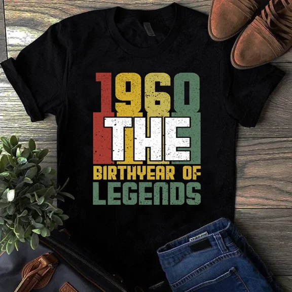 1960 The Birthyear of Legends Vintage Tshirt