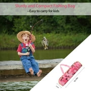 OUTGOO Kids Fishing Pole with Spincast Reel Telescopic Fishing Rod Combo Full Kits for Boys, Girls, and Adults