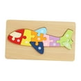 thumbnail image 3 of Rompecabezas de madera para niños de preescolar y jardín de infantes, juguetes Montessori Avión, 3 of 9