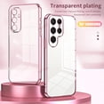 thumbnail image 2 of S 24 23 22 21 Luxury Plating Transparent Case For Samsung Galaxy S24 S23 S22 S21 Fe Plus Ultra 5g Silicone Back Cover S23fe, 2 of 5