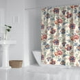 thumbnail image 2 of Watercolor Blossom and Garden Shower Curtain 72x72, Spring Floral Nature Decor, Quick-Dry Polyester, 2 of 5