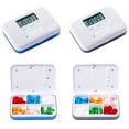 thumbnail image 1 of Distributeur de Pilules avec Alarme, Organisateur Électronique de Pilules avec Affichage LCD, 6 Compartiments, Rappel Numérique de Pilules, Portable Extérieur, 1 of 7