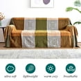 thumbnail image 7 of Boho Throw Blanket, Bohemian Tassels Throw Blankets for Bed Couch Soft Chair， Chenille Fringe Tassels ( Green, Large 86*102Inches), 7 of 7