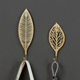 thumbnail image 3 of SZTXJ Adhesive Hook, 5 Pieces Wall Hook Leaves Cast Iron Decorative Wall Hooks Curtain TieBacks Wall Hooks for Wall Hook Metal Hat Hook Coat Hook, 3 of 5