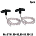 thumbnail image 2 of 2pc Recoil Starter Handle With 3.0mm Rope For STIHL TS400, TS410, TS420, 2 of 4